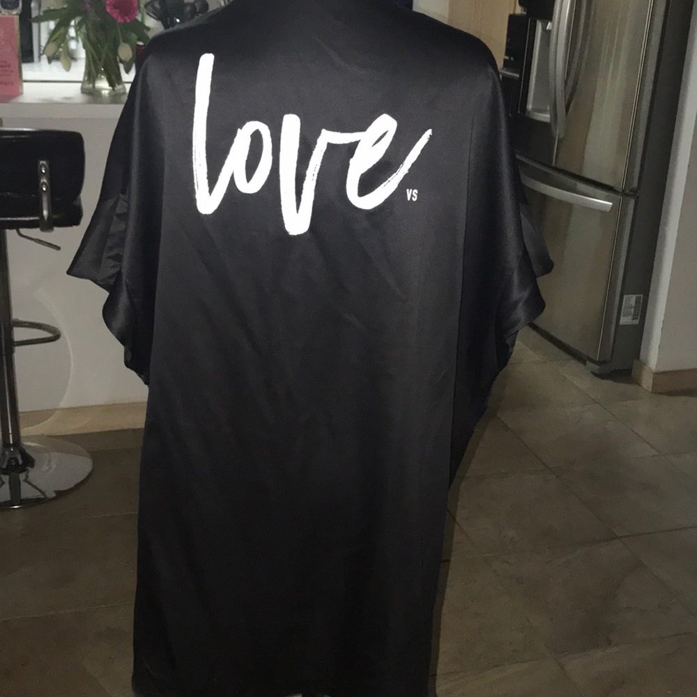 NWOT Victoria Secret Black Nighty Overthrow - Picture 2 of 5